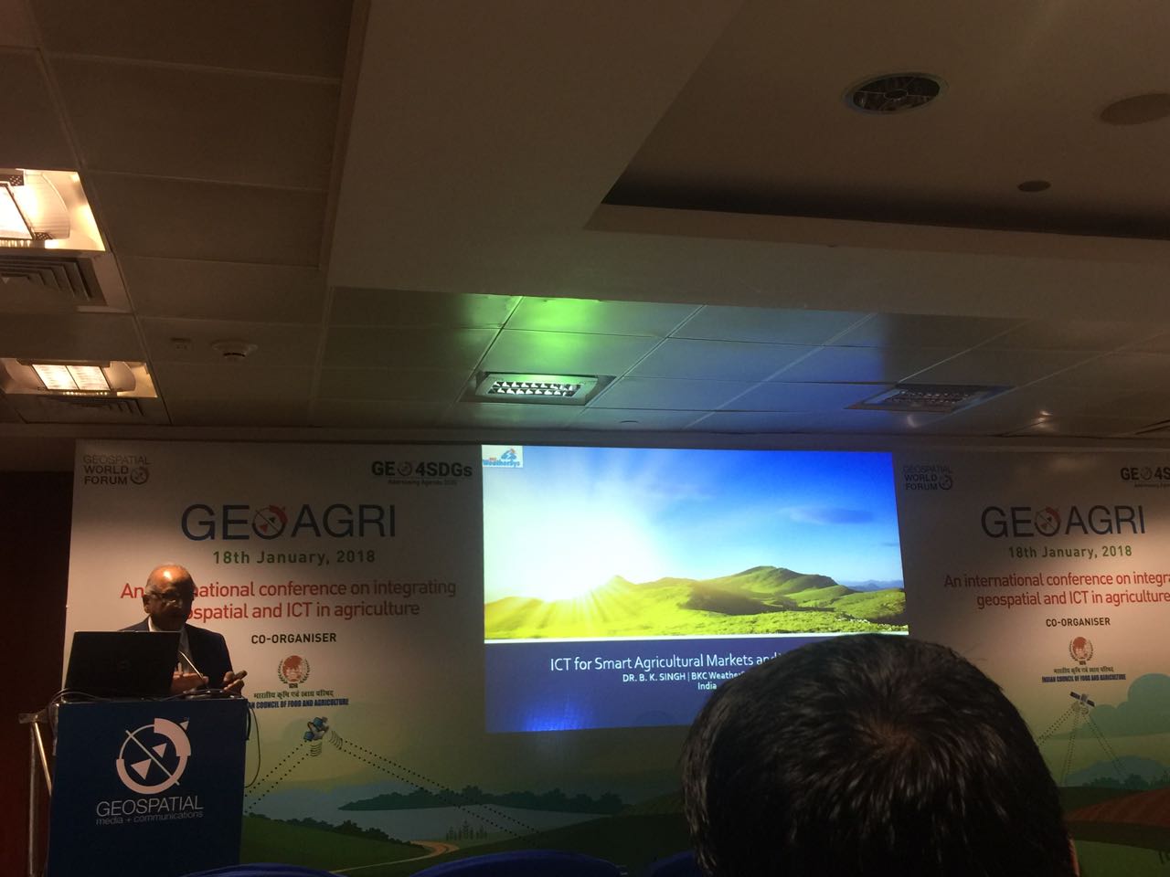 Presentation at Geo Agri, Hyderabad.