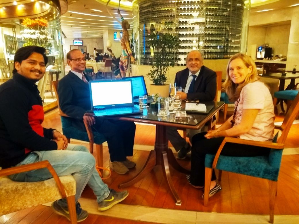 A meeting with the International Food Policy Research Institute (IFPRI) delegation, introducing Fasal Salah.
