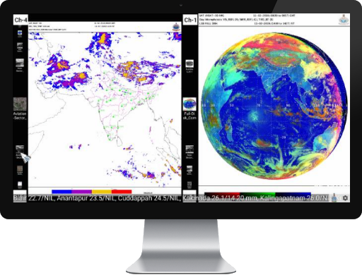 Weather display system screen